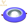 Adjustable Double Color Mounted Frameless Led COB Panel Light RND