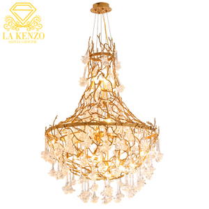 Italian Liquid Flowers Crystal Modern Lamp 