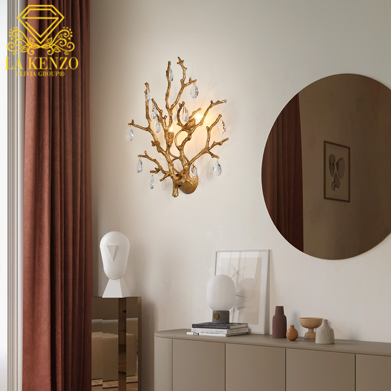 Italian Liquid Copper Modern G9 Wall Lamp 