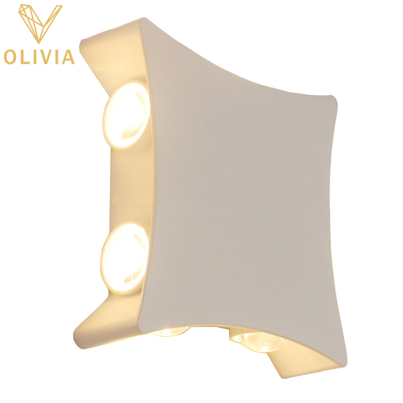 Outdoor Wall Light Aluminum Material High Quantity Waterproof Modern Style 4W/8W