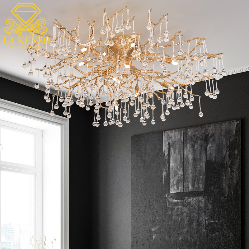 Italian Liquid Copper Water Drops G9 Modern Pendant Lamp 