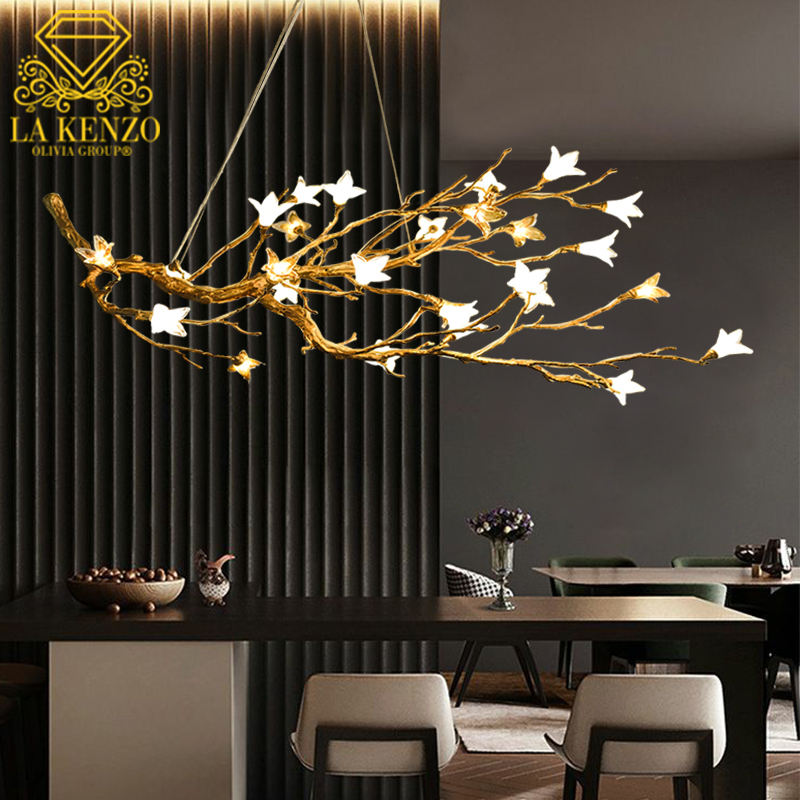 Italian Liquid G9 Crystal Flowers G9 Modern Pendant Lamp 