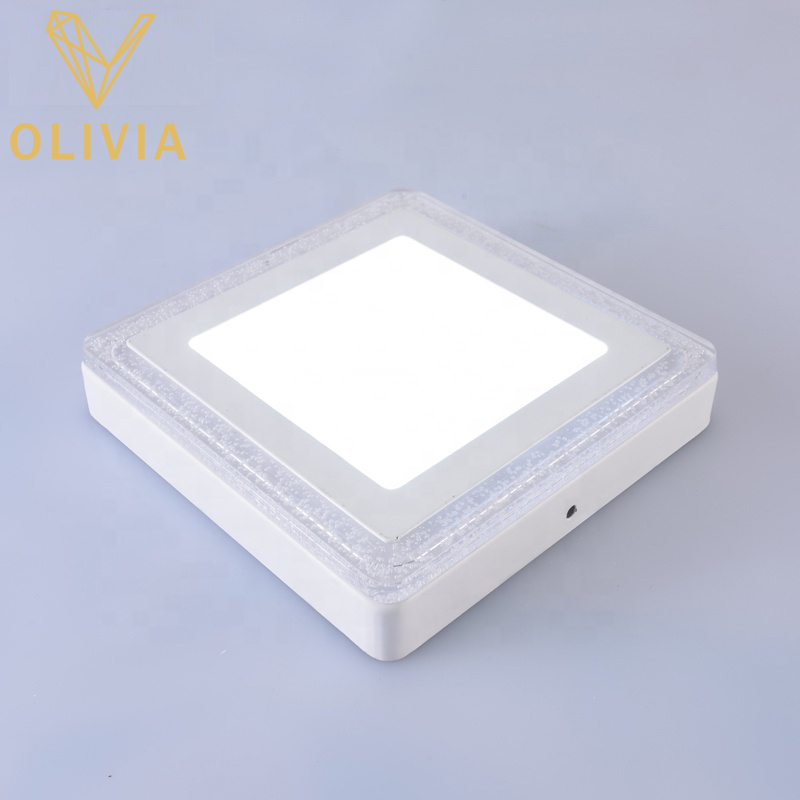 Wholesale Plastic IP20 Double Color Slim Ceiling Surface Led Light Bubble Panel Lamp SQ