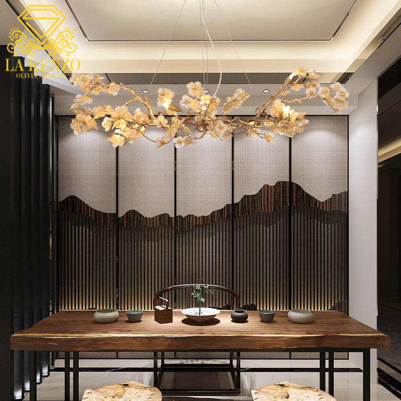 Italian Liquid Copper Kapok Modern Pendant Lamp 
