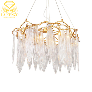 Italian Liquid Modern Lamp Crystal Chandelier Luxury