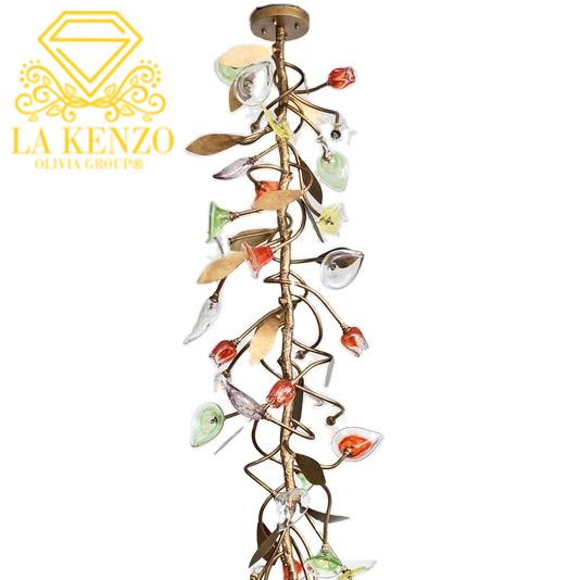 Italian Liquid Flowers Modern Pendant Lamp 