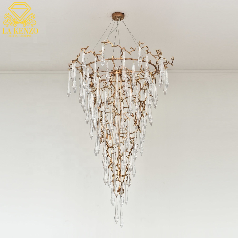 Italian Liquid Crystal Water Droplets G9 Modern Pendant Lamp 