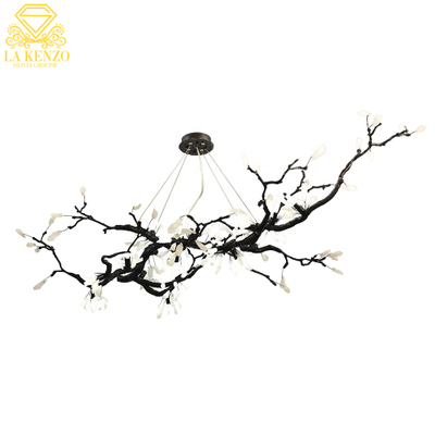 Italian Liquid Modern Lamp Rocks Crystal Chandelier Luxury