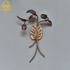Italian Copper Modern Plant Wall Lamp 