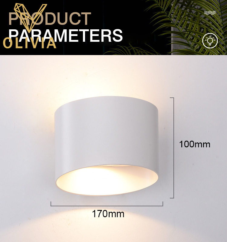 Modern Home Waterproof LED Wall Light 10W